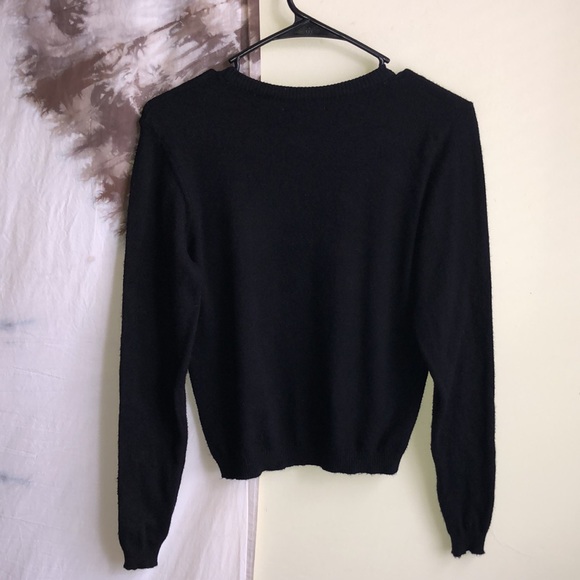 Don’t Ask Why Made in Italy Black Sweater - Picture 4 of 4